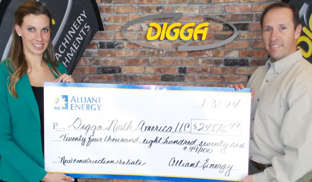 Digga North America - Partnering with Alliant Energy on Energy Efficient Equipment