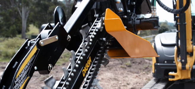 Digga North America - Trenchers for skid steers and excavators.